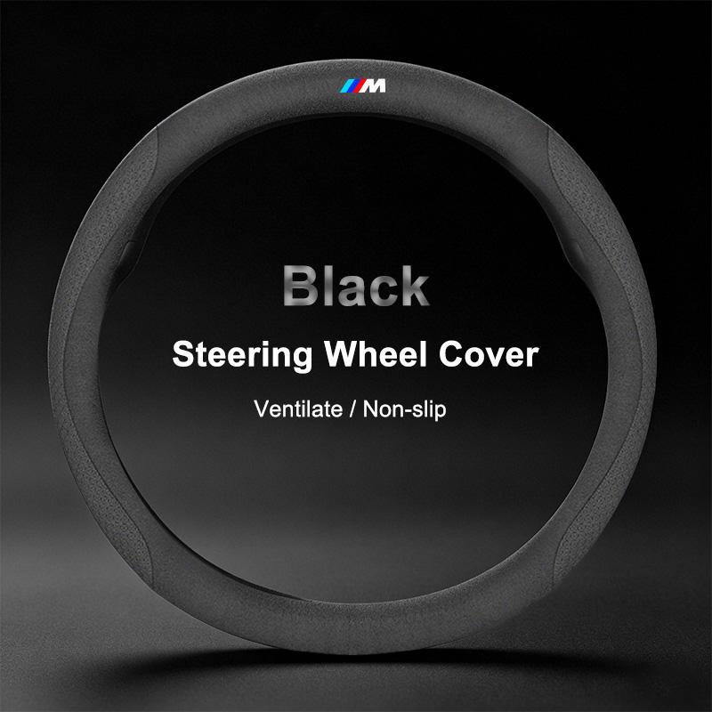 Für BMW M3 M4 M5 E36 E39 E46 E60 E90 F10 F15 F20 F30 X1 X3 X5 Autoaufkleber Abziehbilder Rindsleder Auto Lenkradbezug Aufkleber
