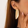 Ingemark Punk Irregular Geometric Smooth Surface Stud Earrings for Women Trendy Gold Color Metal Piercing Earrings Party Jewelry