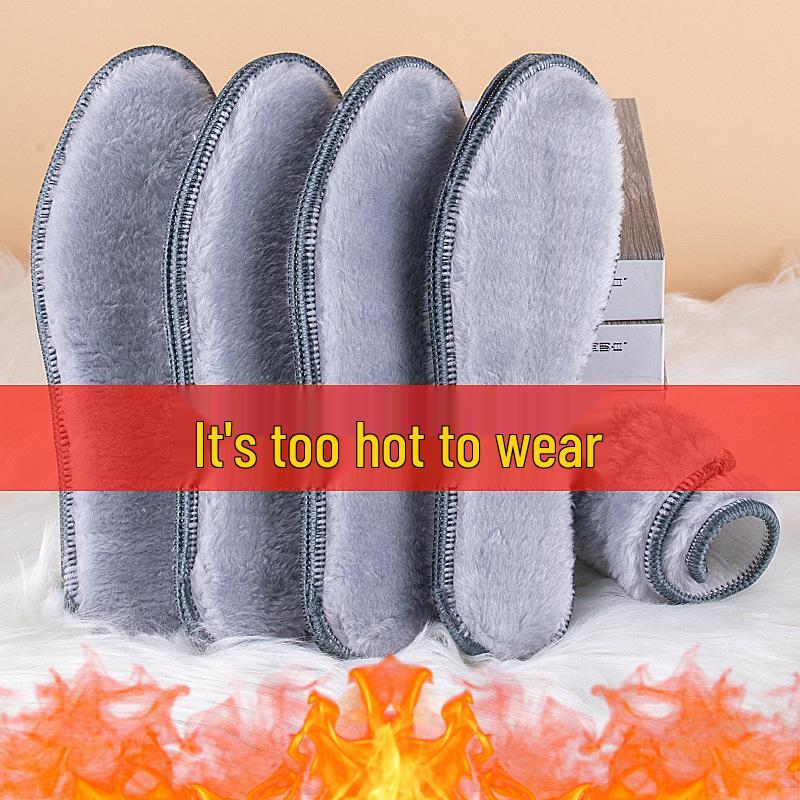 Plush Fleece Insoles: Super Warm and Breathable for Men & Women