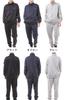Dunlop Tracksuit Top and Bottom Running Training Loungewear Men's Set, Wear, Wear, (L, black)