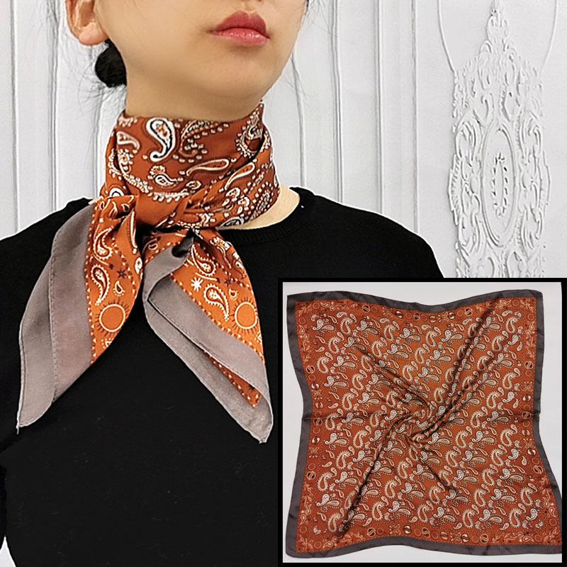 Polka Dot Silk Scarf: Versatile Spring/Autumn Accessory & Hairband for Women