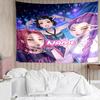 1PC Custom Name KPop Cartoon Tapestry Accessories for Bedroom,Livingroom, dormitory Room Wall Decor, Fan Birthday Gifts