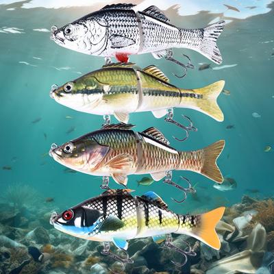 18g Lifelike Crankbait Bait Multi Jointed Bionic Fishing Lures Gear Tools Practical Equipment 3D Vivid Fishing Accessories