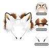 Handmade Faux Fur Headband With Fox Wolf Ears, Halloween,