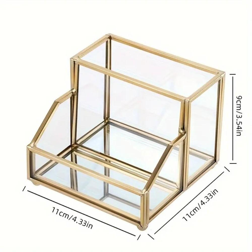 Golden Edge Business Card Holder Elegant Desk Organizer Creative Name Card Organizer Meetings