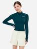 BARREL Women'S Essential Crop Zip-Up Rash Guard Deep Green (B5Swwcz001Der)