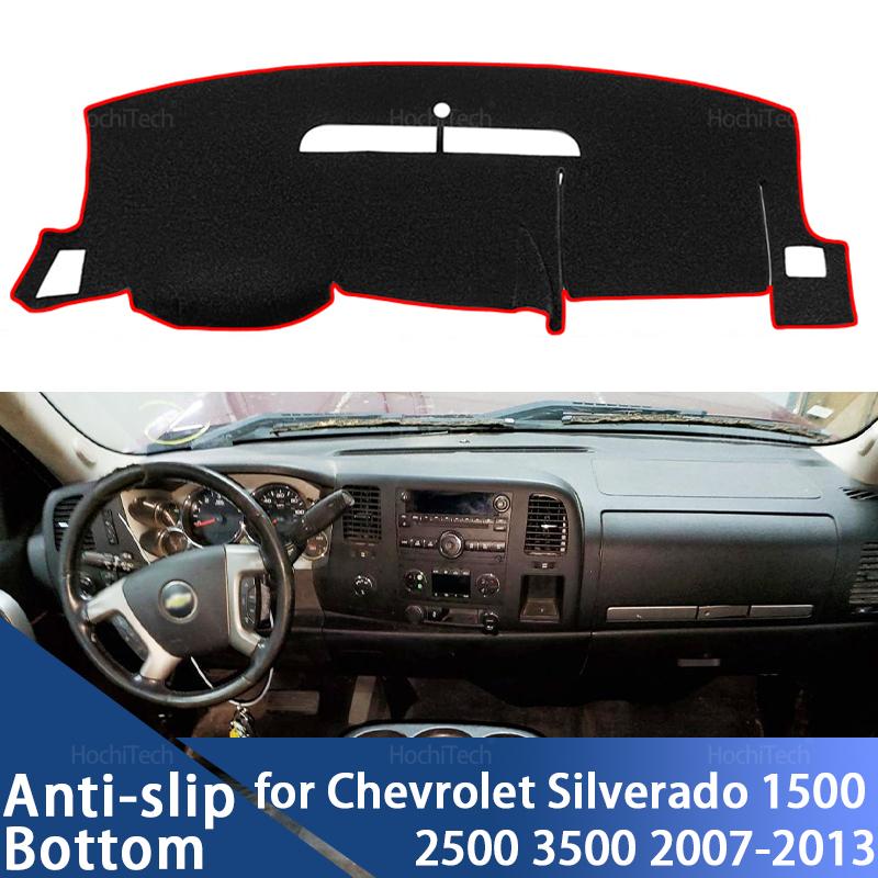For Chevrolet Silverado 1500 2500 3500 2007-2013 Anti-Slip Mat Dashboard Cover Pad Sunshade Dashmat Carpet Car Accessorie