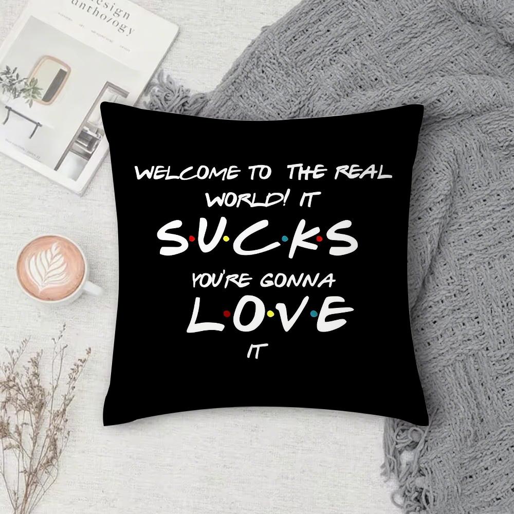 F-Friends Tv Matthew Perry Pillow Case Square Double-Sided Printing Short Plush Sofa Cushion Cover Pillow