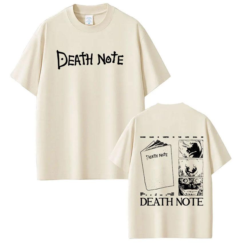 Anime Death Note Ryuk Yagami Light LLawliet T Shirts Unisex Women Cotton Casual Tee Shirt Fashion Short Sleeve Tshirts Streetwear