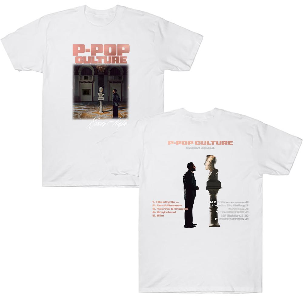 Футболка с мерчем Карана Ауджлы Футболка с культурным узором PPOP Карана Ауджлы Мужская Женская Повседневная Мода Дышащая Футболка S