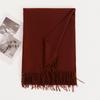 Cashmere Feel Solid Color Women's Imitation Cashmere Scarf 1116 Winter Atmosphere Korean Versatile Medium and Long Shawl Scarf