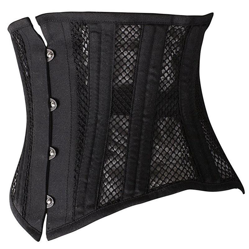 Breathable Waist Cincher: Short, Double Steel Boned, Body Shaping & Postpartum Support Tummy Control Band