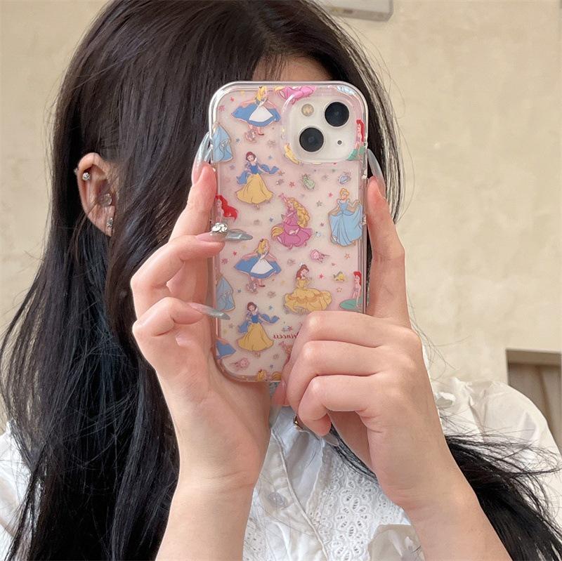 

Sequined Stars Princess Chain Phone Case for iPhone 17, 16 Pro Max, 15, 14 iPhone 15 Pro Max