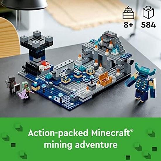 LEGO Toy Minecraft Deep Dark Battle Boys Girls Children Goods Game Educational Birthday Present Gift Block 21246 8 Years Old