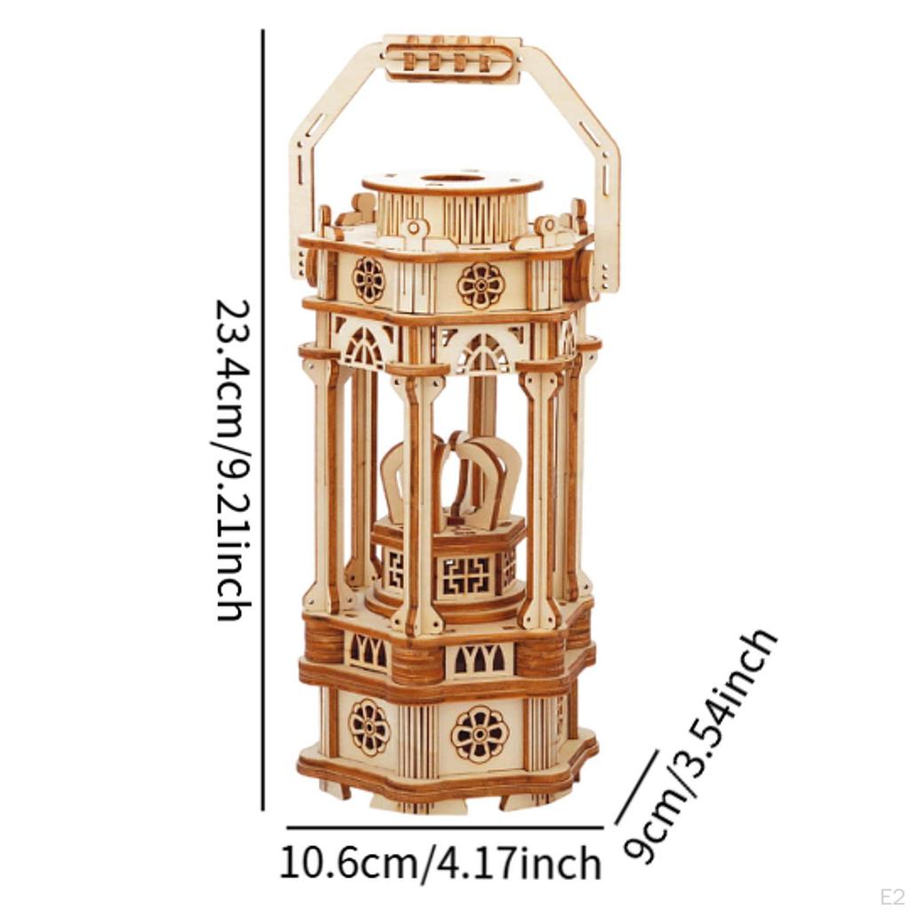 3D Wood Puzzles for Adults Teens Kids DIY Project Antique Lantern