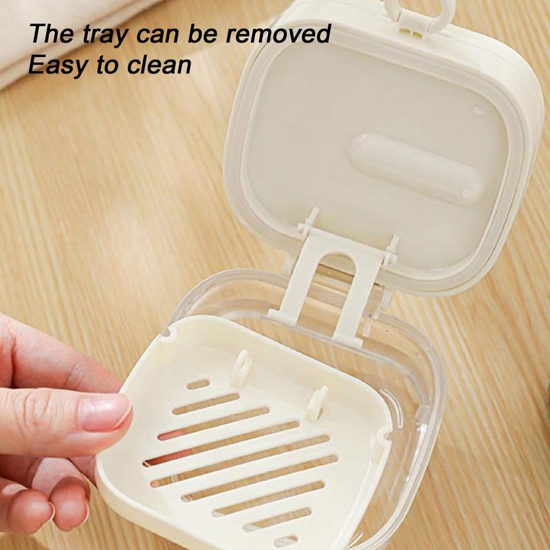 Denture Holder Case For Soaking Denture Holder Case Set With Mirror Teeth Protection Cover Cleaning Tool Set For Teen Girl Teen