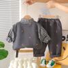 Kids Casual Long-Sleeve Set, Comfortable Daily Wear Outfits