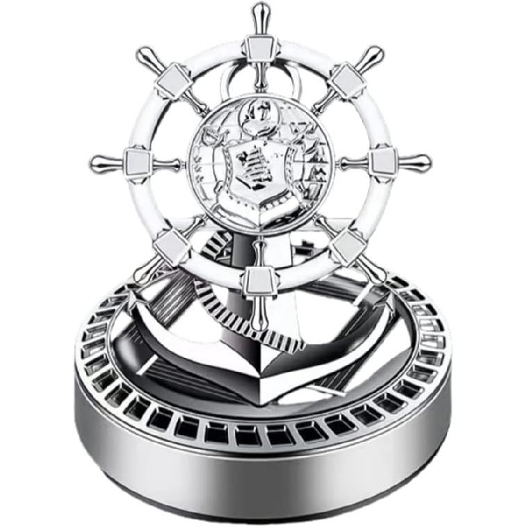 1 Car Mounted Solar Energy Aromatherapy Car Perfume Seat Accessories Car Ship Helmsman Rotating Perfume Car Air Freshener, Suitable For Cars, Can