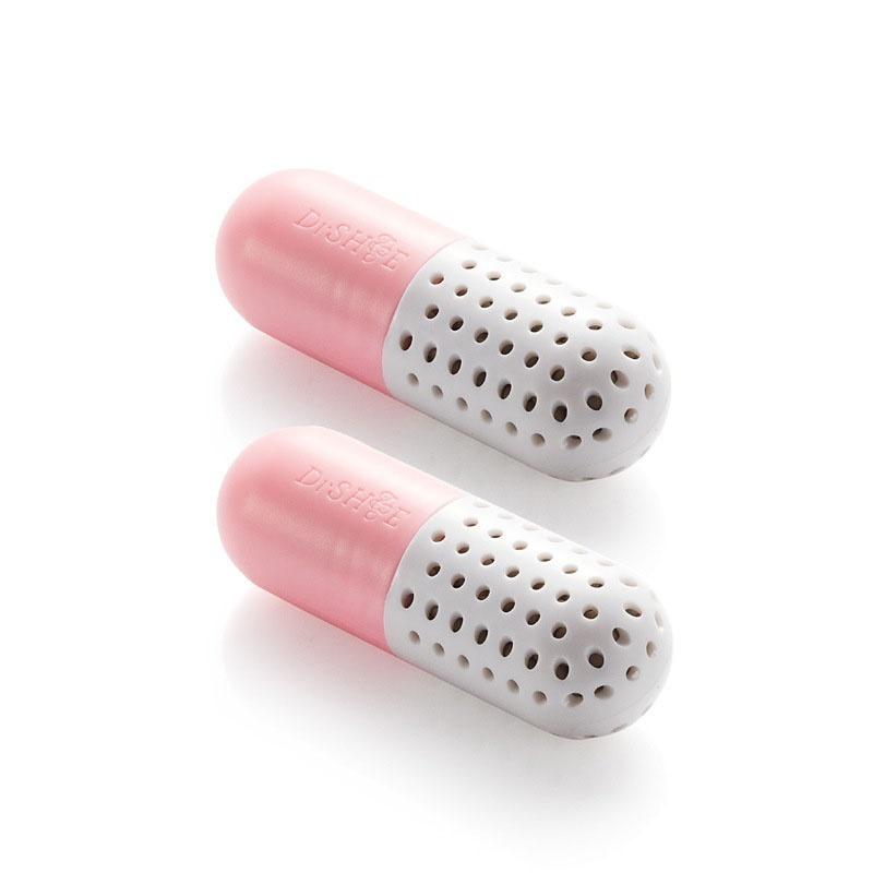2 pcs Moisture proof Shoe Dryer Deodorizer Cleaning Smell Absorber Capsule Shape Home Accessories