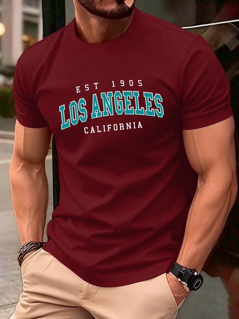Usa Est 1905 California Printing T Shirt For Man ONeck Casual TShirts Summer Cotton Sportswear Unisex Loose Short Sleeve