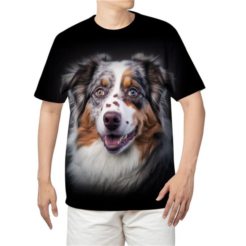 3D Printed Pet Bulldog Animal Print T Shirt For Men Y2k Fashion Fun American Bully
