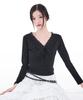Alkialka Lace Trim Long Sleeve (Black)