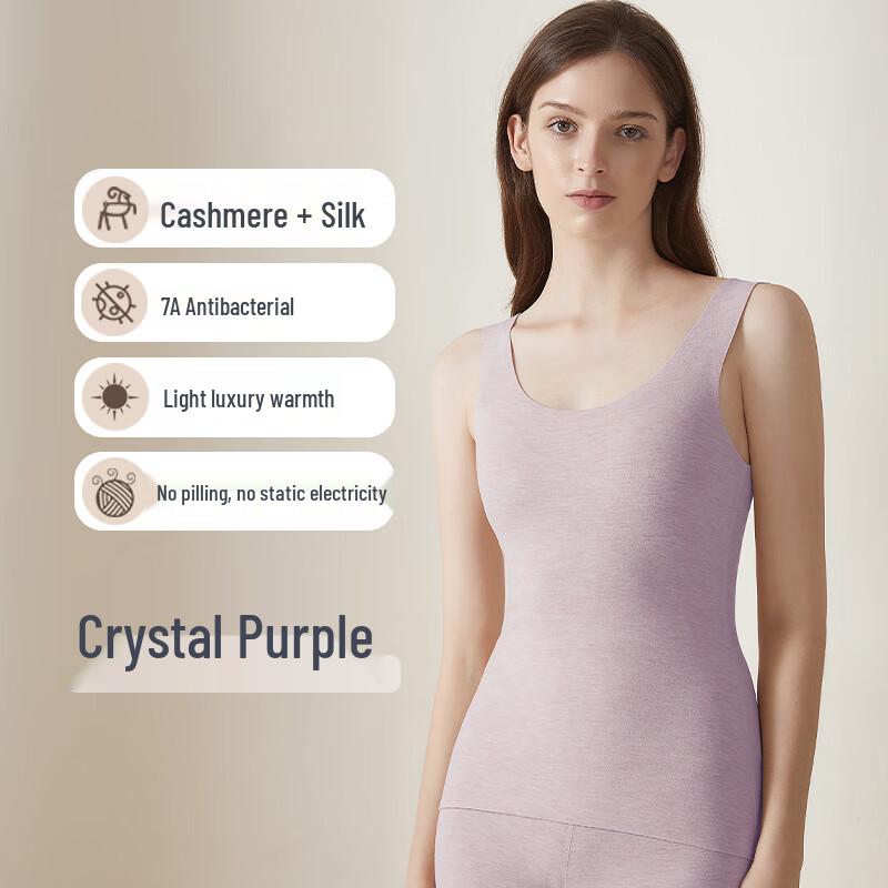 

Women s Silk Cashmere Blend Thermal Vest XL