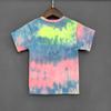 Kids Baby Boys Girls T-shirt Sweet Gradient Color Short Sleeve Printed T-shirt