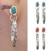 Bohemian Earrings 1 Pair Women Faux Turquoise Vintage Style Jewelry