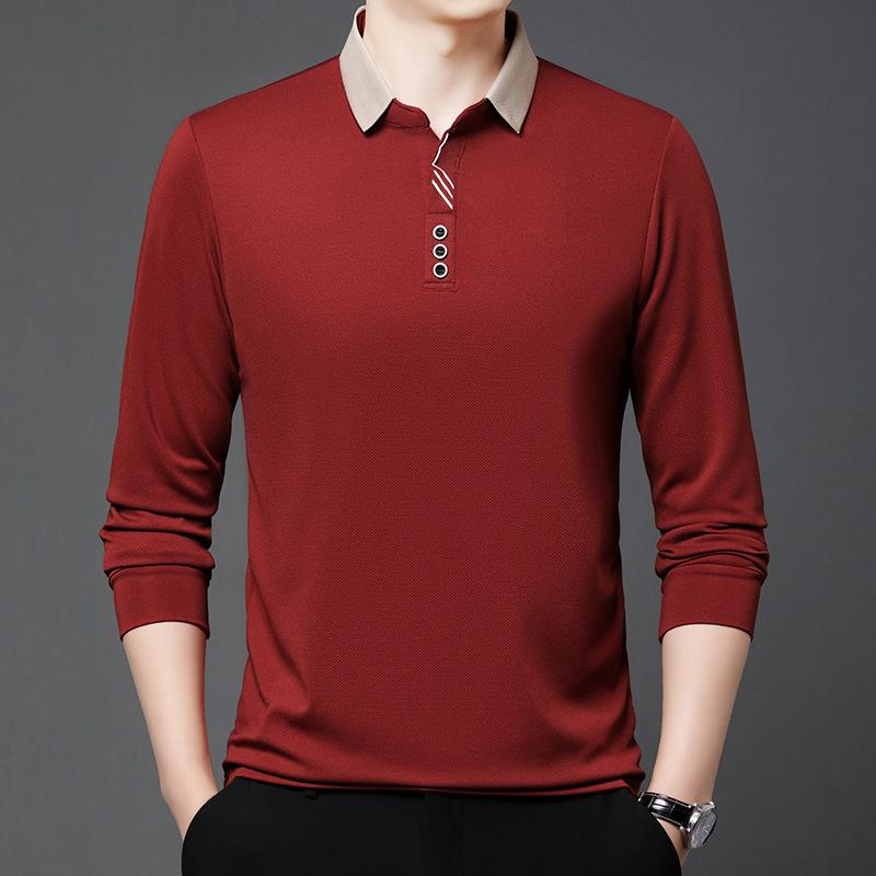 Men S Short Sleeve Loose Fit Solid Color Polo Shirt