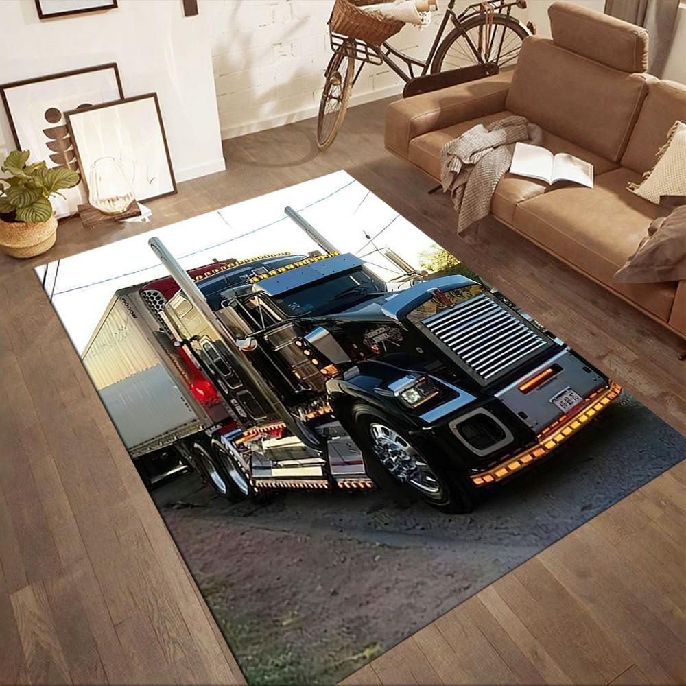 Kw Heavy Trucks Area Rug Perfect For Living Rooms Decorate Room Dormitory Study Room Antislip Carpet Anime Office Decor