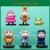 Crayon Shin Fun Chan Frog Tiger Cow Giraffe Shaped Animal Theme Model Ornament