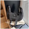 New denim casual simplicity 2025 simple large capacity literary retro lazy wind crossbody shoulder bag women