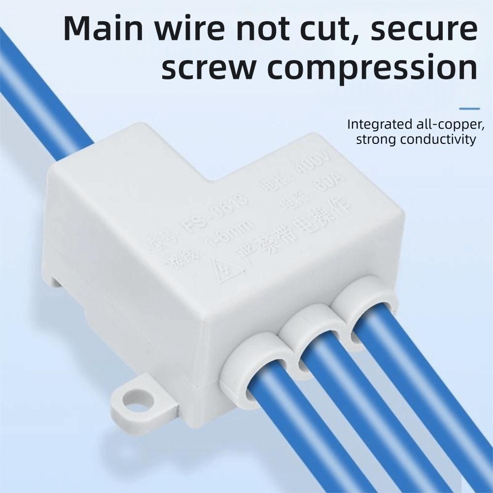 New Spliceable High Power Splitter Conductor Brass Universal Quick Terminal Block Fast Connector Electrical