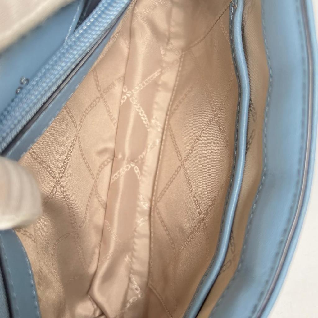 Michael Kors SOHO Shoulder Bag leather blue Women 30T1S1SL7Y Used