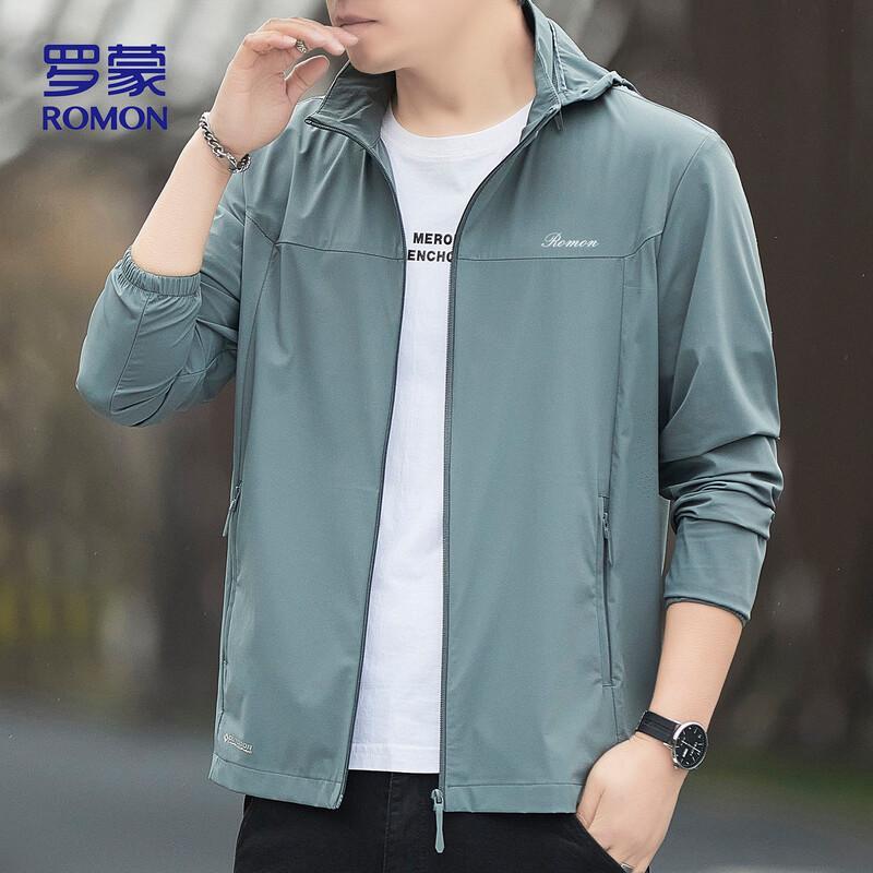 ROMON Men's Fishing Ice Silk Hooded Sun Protection Jacket