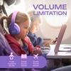 PowerLocus Bobo Purple Wireless LED AUX Headphones for Kids