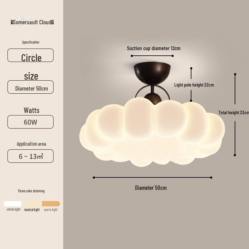 Vintage Cream French Ceiling Lamp 2025 – Full Spectrum Eye Protection for Bedrooms & Studies