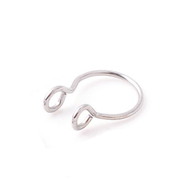 1pcs C Shaped Fake Nose Ring Hoop Septum Rings Stainless Steel Nose Piercing Fake Piercing Oreja Pircing Jewelry  Hot New