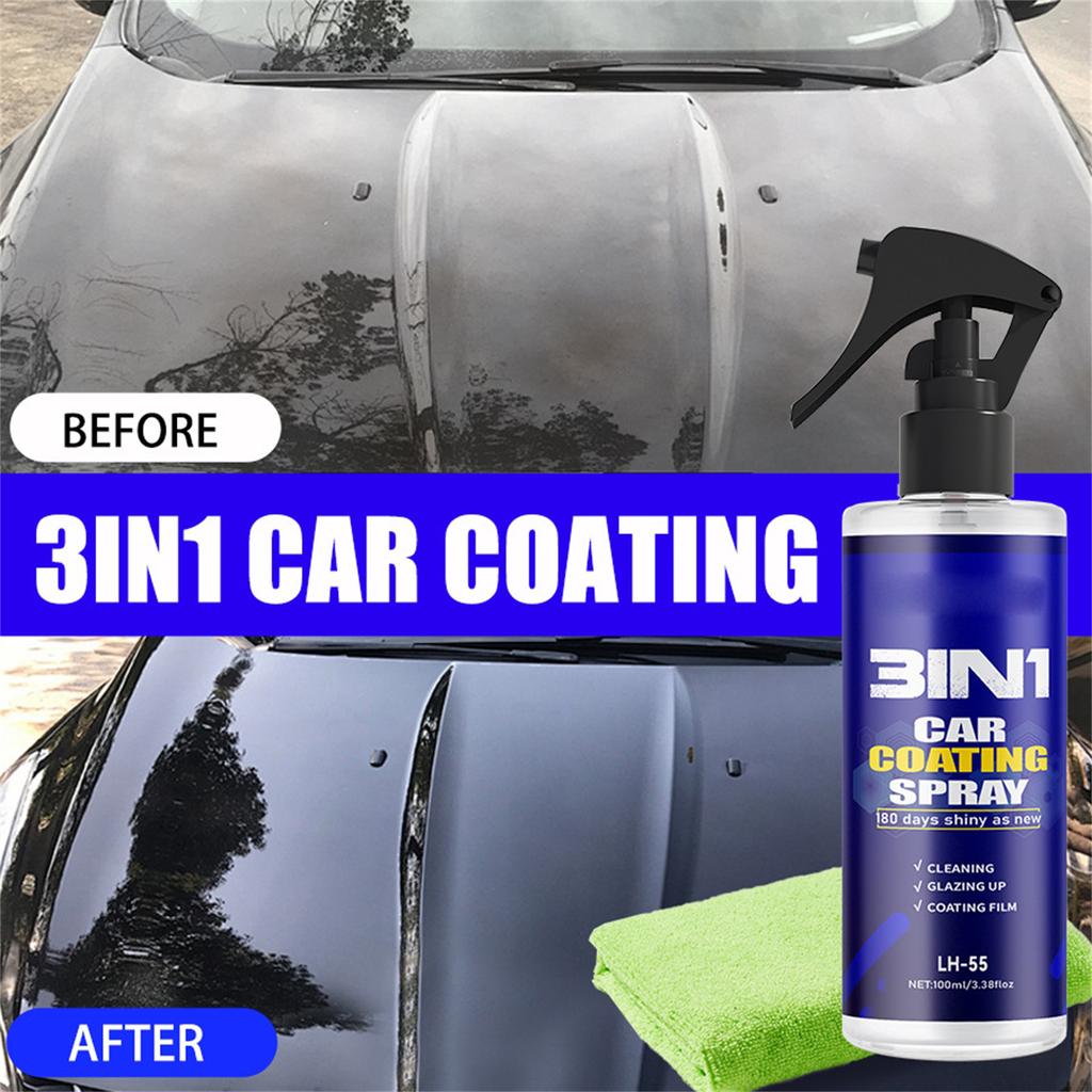 Automobile Fast-acting Nano Coating Agent Spray Coating Hand Spray Coating Wax Paint Surface Coating Crystal Lubrication And Brightening Liquid 100ML