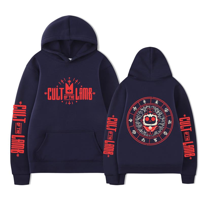 

2024 Cult Of The Lamb Hoodies Anime Cartoon Game Men Women Fleece Cotton Oversized Sportswear Sweatshirts Kids Boys Girls Pullov S