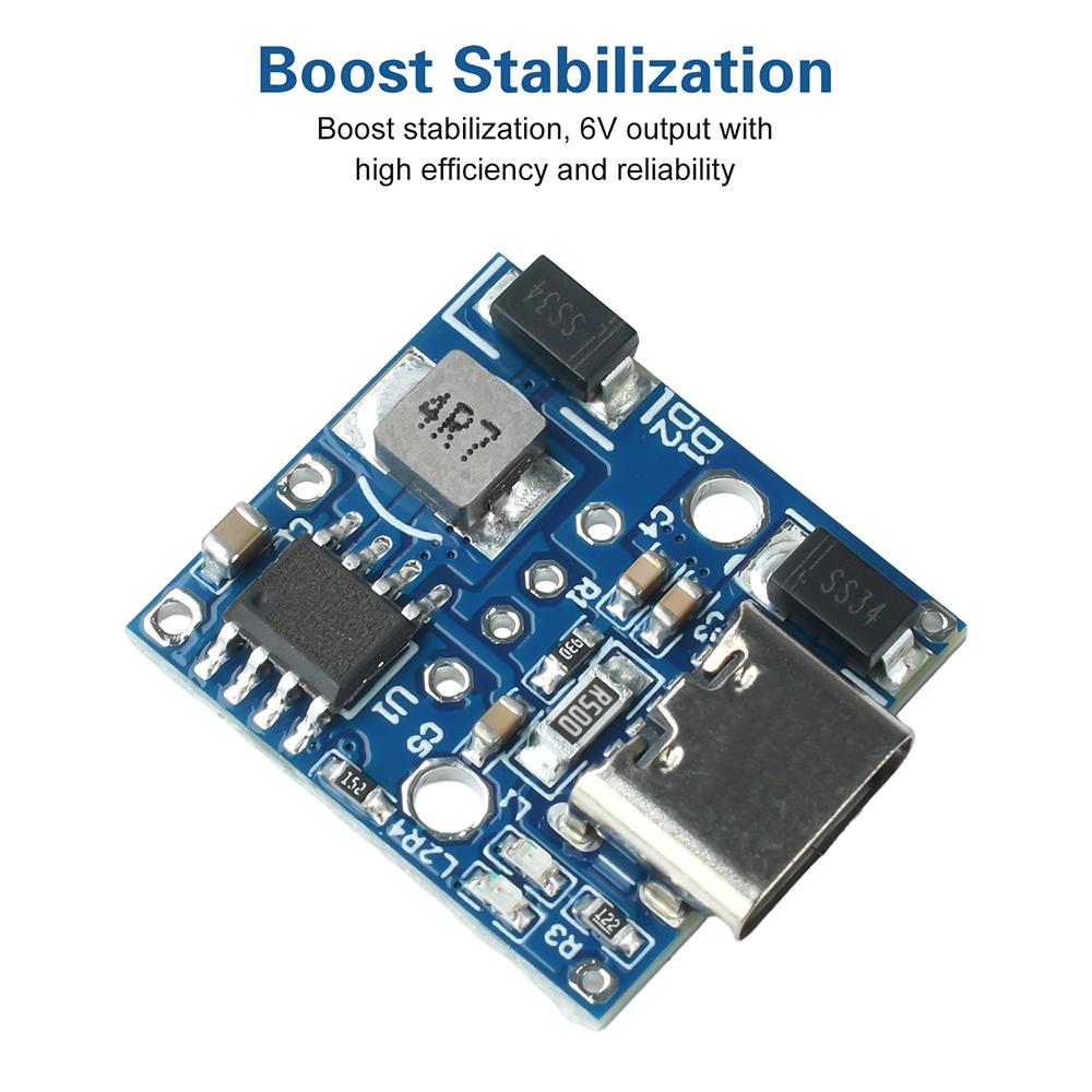 AA/AAA battery to lithium battery power supply 3.7V to 6V step-up charging discharging module for doorbells,e-scales,toy refit