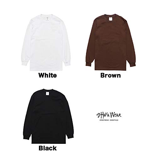 Heavyweight Long Thick Shaka Wear Plain Oz Long Sleeve Long Large Size Big Size Stylish Street Fashion White [Shaka Wear] T-shirt 7.5 Men's T-Shirt