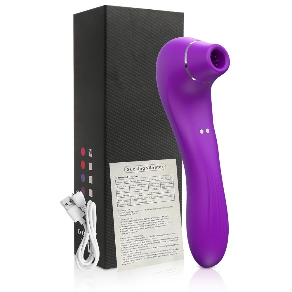 Clit Sucker Vibrator Vagina Clitoris Stimulator Vacuum Sucking Etotic Sex Toy G Spot Vibrating Vagina Massage Female Masturbator