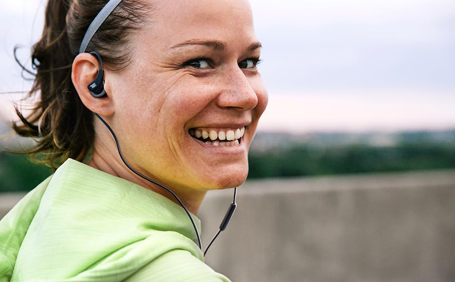 JBL Endurance Run 3 In-Ear Sports Earphones USB-C High-Resolution IP65 Waterproof Dustproof Secure Fit Wired Black