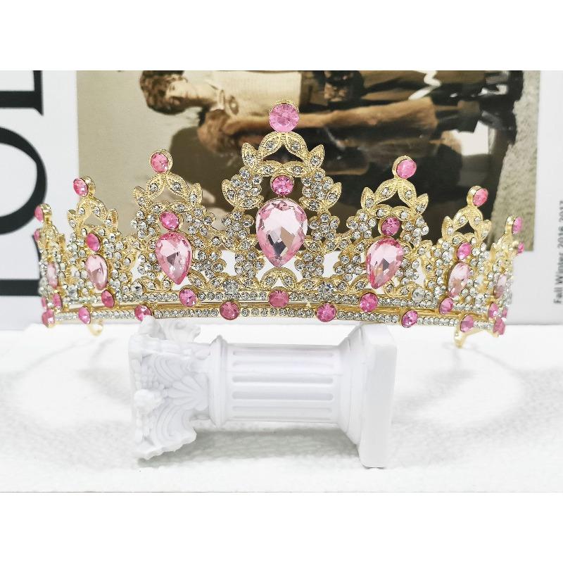 Bridal Crown Tiara Birthday Party Alloy Hairband Rhinestone Queen Hair Accessories Wedding Clothing Crown