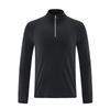 Men's Half-Zip Breathable Sweat-Absorbing Long Sleeve Sports T-Shirt for Running & Training