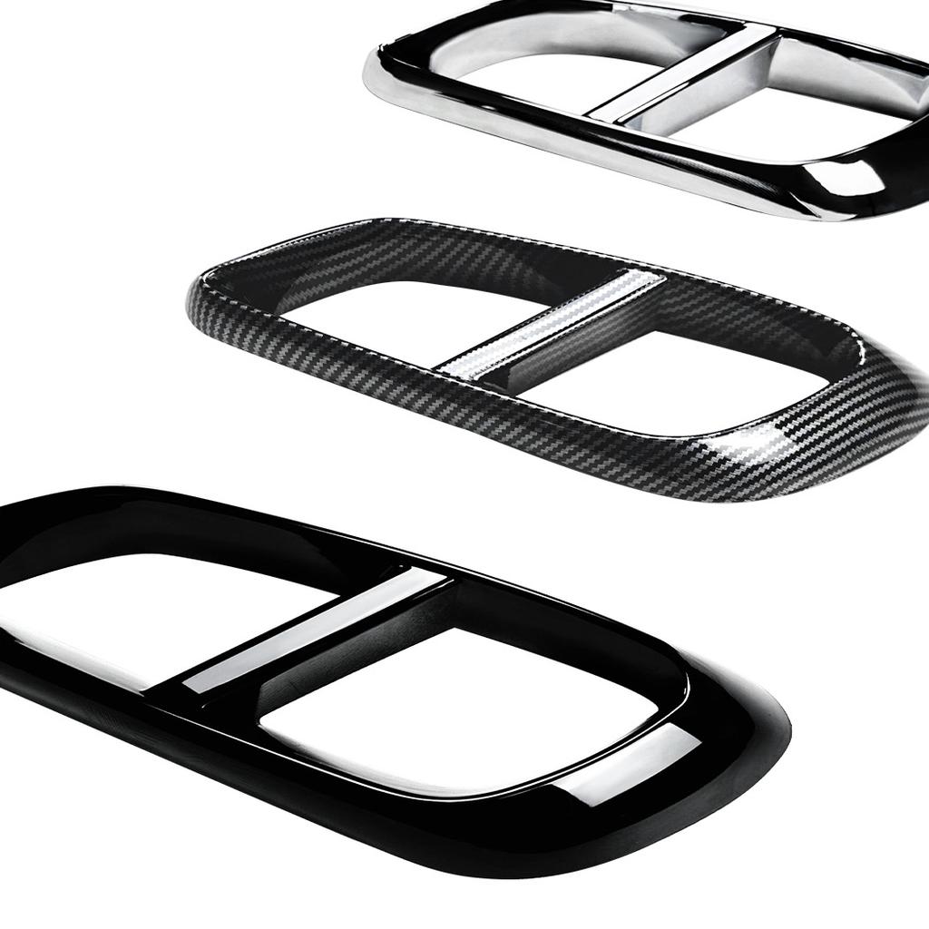 For Mercedes Benz E-Class W214 2024+ E260 300 ABS Car Rear Exhaust Muffler Pipe Cover Trim Tail Throat Frame