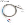 6mm Lochscheibe K/E Typ Thermoelement Temperaturfühler Sonde 1/2/3/4/5M Kabel Für Industriellen Temperaturregler