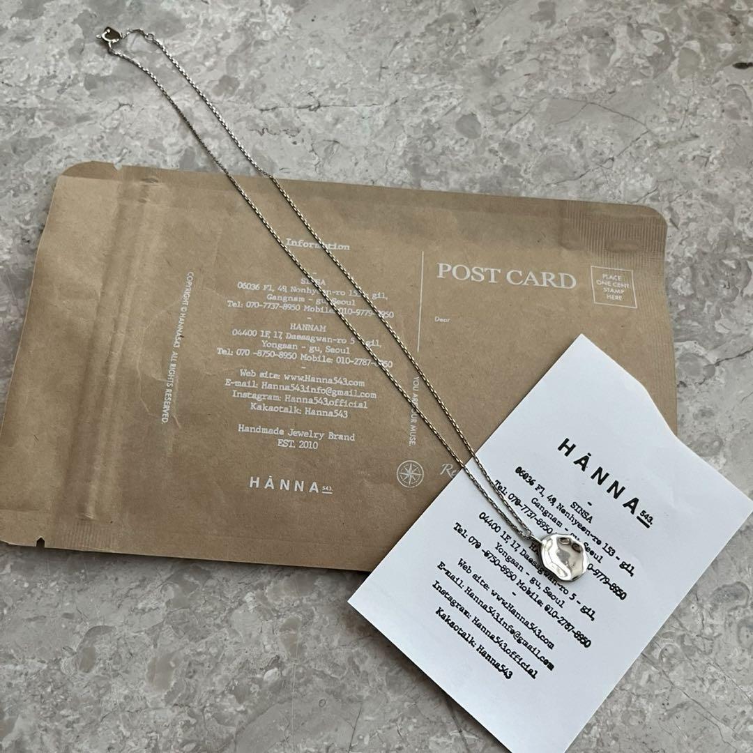 

[USED] HANNA543. Brand worn by BTS members. Silver 925